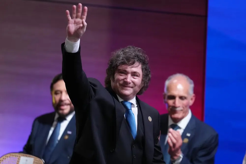 Javier Milei encabeza el acto por el aniversario de San Martín